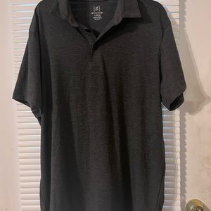 Men Gray Polo shirt- Size L (42-44)